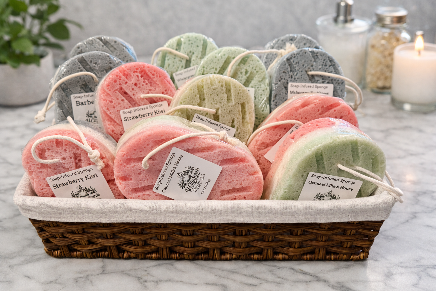 Soap-Infused Sponges