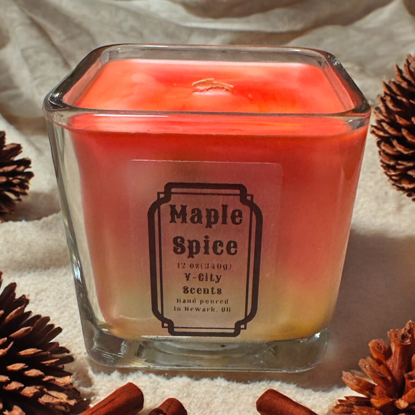 Maple Spice 12 oz Wooden Wick Candle