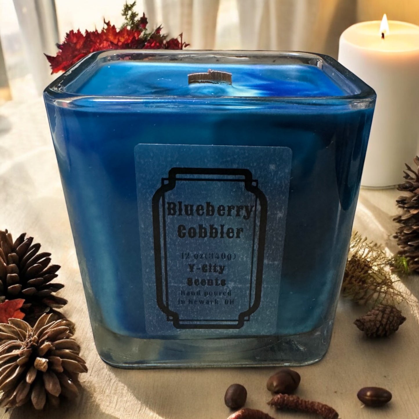 Blueberry Cobbler 12 oz Wooden Wick Candle